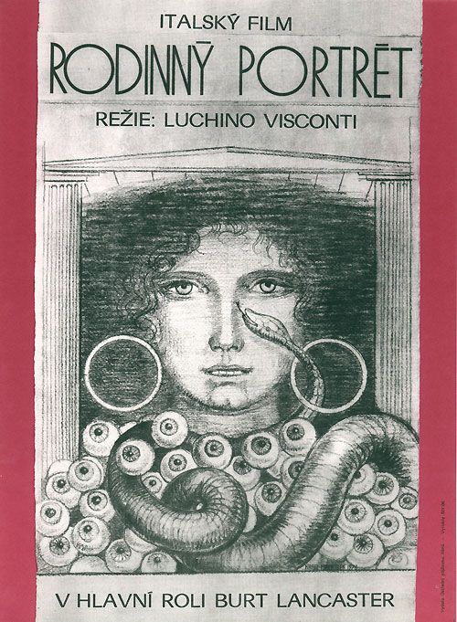 Plakát snímku italského režiséra Luchino Viscontiho Rodinný portrét z roku 1974. | Foto: Archiv Terryho ponožky