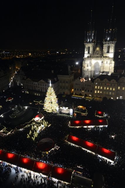 Vánoce na Staroměstském náměstí. | Foto: ČTK