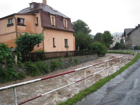 Velké Březno, Homolský potok v 15.30 hod. v sobotu. | Foto: Věra Štěpánová