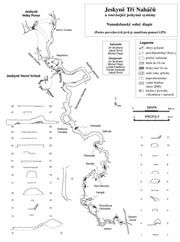 Schéma Jeskyně Tří naháčů a Velký ponor (v horní části obrázku). Pro větší obrázek klikněte na mapu. | Foto: Aktuálně.cz