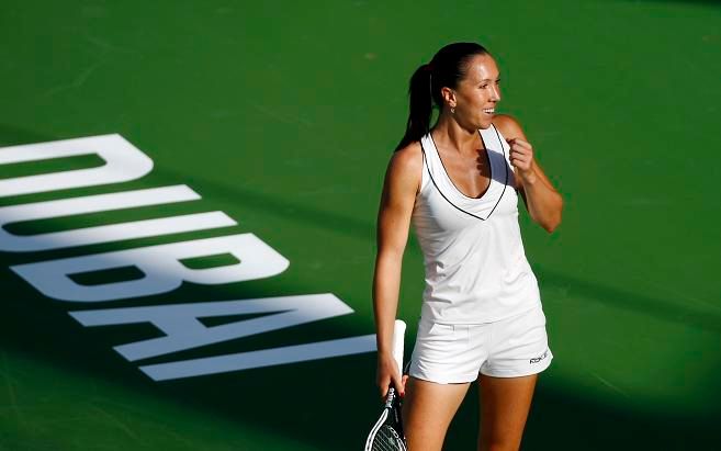 Jelena Jankovičová na turnaji v Dubaji | Foto: Reuters