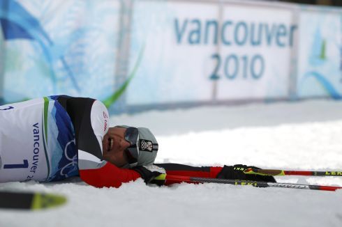 Rakušan Gruber po dojezdu | Foto: Sport