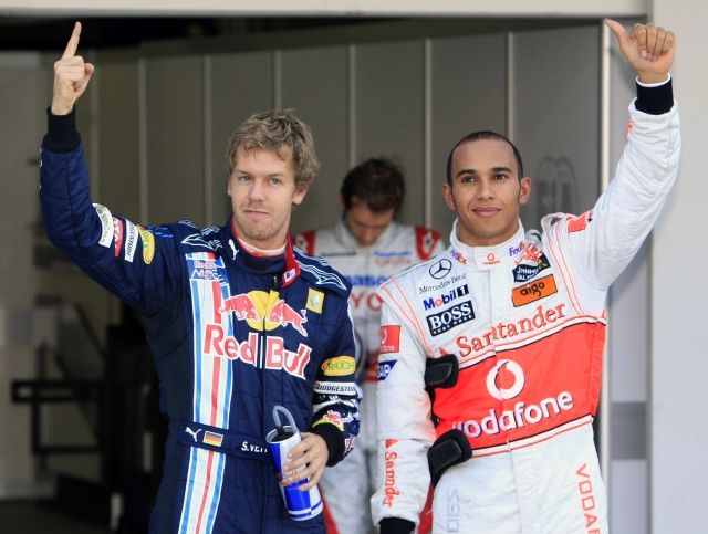 Sebastian Vettel kvalifikaci v Suzuce vyhrál, Lewis Hamilton dojel třetí. | Foto: Reuters