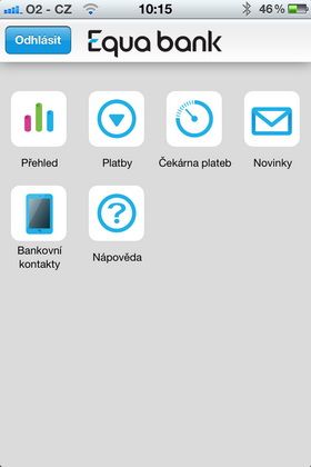 Bankovní aplikace pro chytré telefony od Equa Bank | Foto: Aktuálně.cz