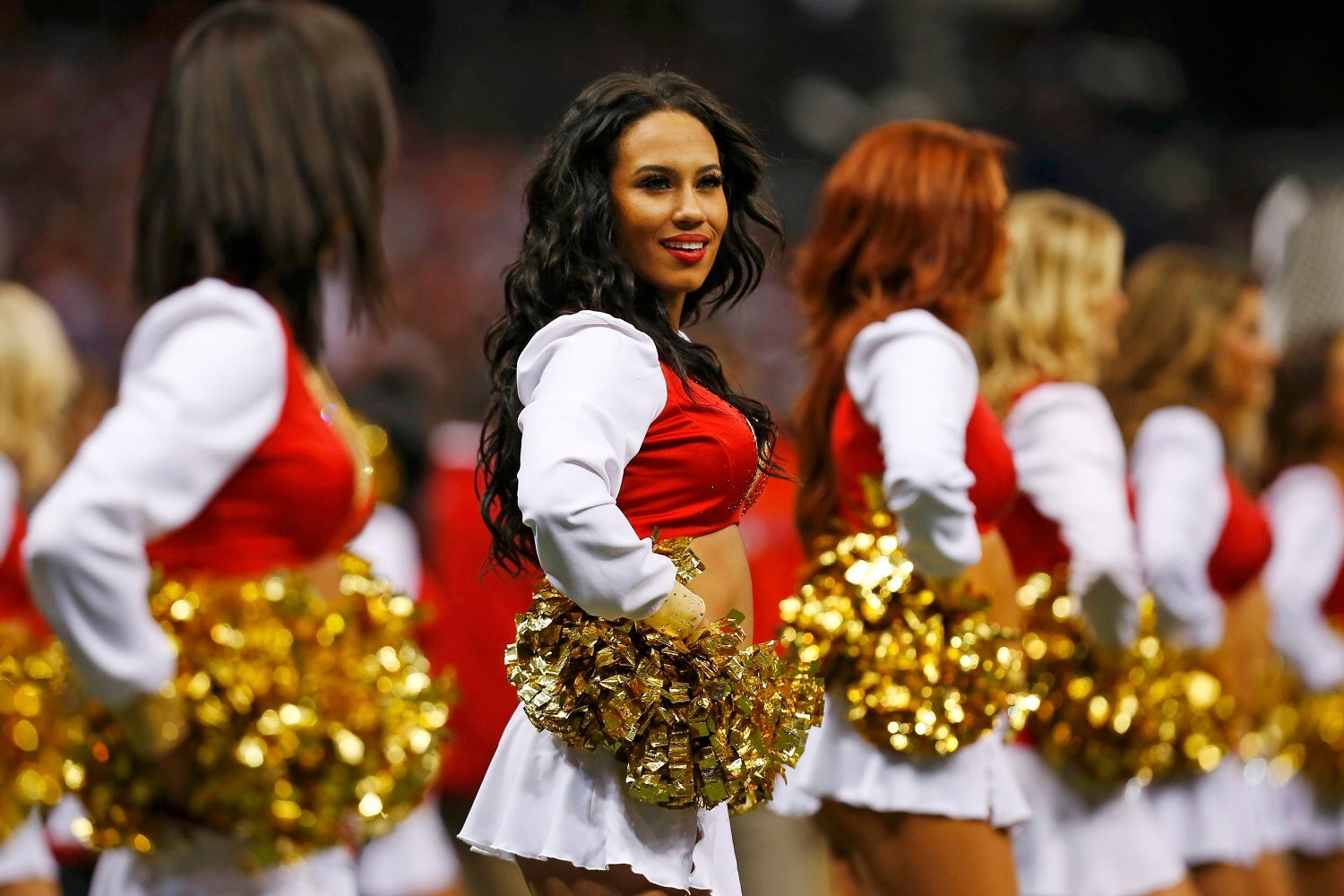 Когда повторяют большие девочки. San Francisco 49ers cheerleaders.