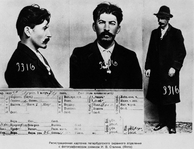 Z kartotéky hledaných zločinců carské policie (asi 1902 až 1910) | Foto: Wikipedia Commons