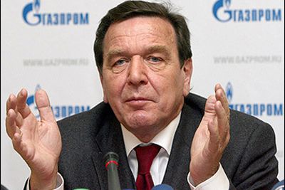 Schröder, zaměstnanec fy Gazprom | Foto: Aktuálně.cz