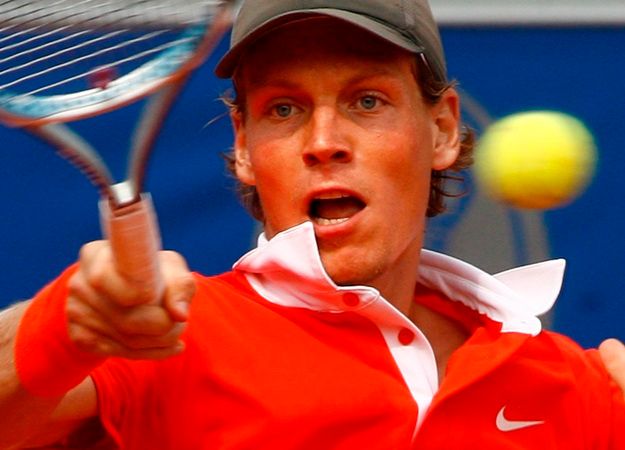 Tomáš Berdych ve finálovém duelu v Mnichově. | Foto: Václav Rojík