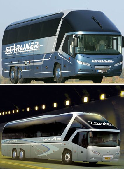 Neoplan Starliner vs Zonda A9 | Foto: gemssty.com