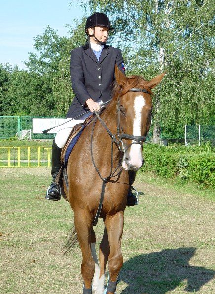 Moderní pětibojařka Alexandra Kalinovská během parkuru na MS 2005. | Foto: www.pentathlon.cz