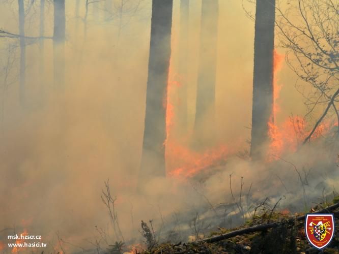 Hasiči požár uhasili až v pondělí ráno. | Foto: HZS Moravskoslezského kraje