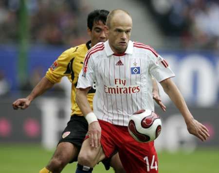 David Jarolím v dresu Hamburku | Foto: Reuters