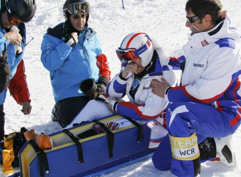 Marion Rollandové spadla na trati ve Whistleru po necelých pěti sekundách | Foto: Sport