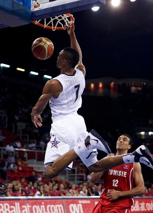 Russel Westbrook z USA | Foto: Reuters