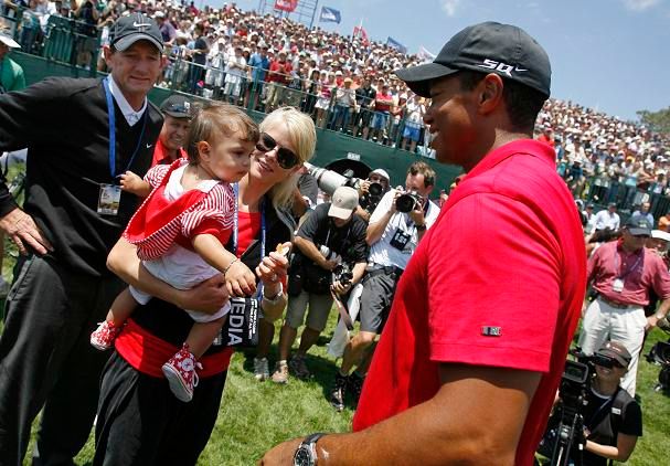 Tiger Woods a Elin Nordgrenová | Foto: Reuters