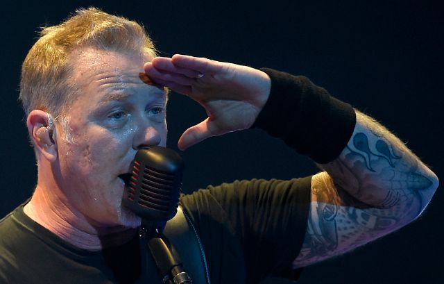 Zpěvák a kytarista Metalliky James Hetfield. | Foto: ČTK