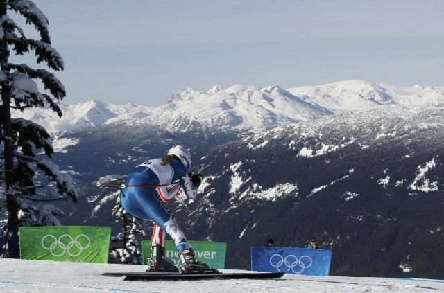 Americká lyžařka Lindsey Vonnová na ZOH ve Vancouveru. | Foto: Reuters