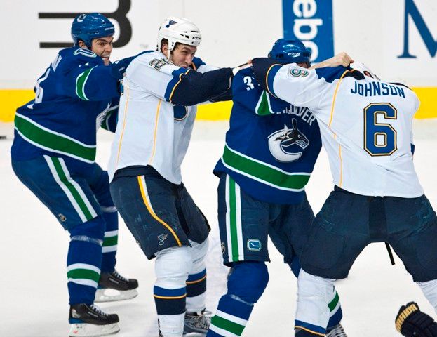 Vancouver vs St. Louis. | Foto: Reuters