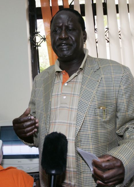 Šéf keňské opozice Raila Odinga. | Foto: Reuters