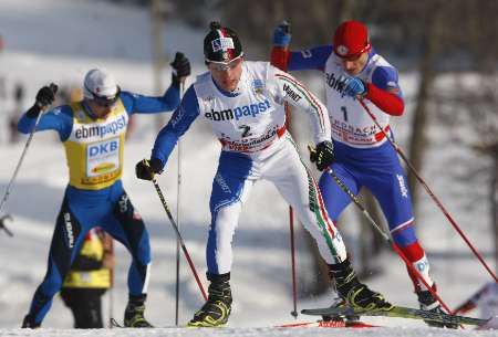 Pavel Churavý, Jason Lamy Chapuis a Alessandro Pittin | Foto: Reuters