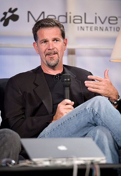 Reed Hastings , zakladatel a šéf firmy Netflix. Veřejnost po celém světě ovlivňuje prostřednictvím své americké firmy. Služba Netflix se zaměřuje na streamování filmů či seriálů a televizních pořadů. Způsobil "revoluci v distribuci zábavy," píše jeho advokát v portrétu časopisu Time Kevin Spacey. | Foto: Wikimedia Commons