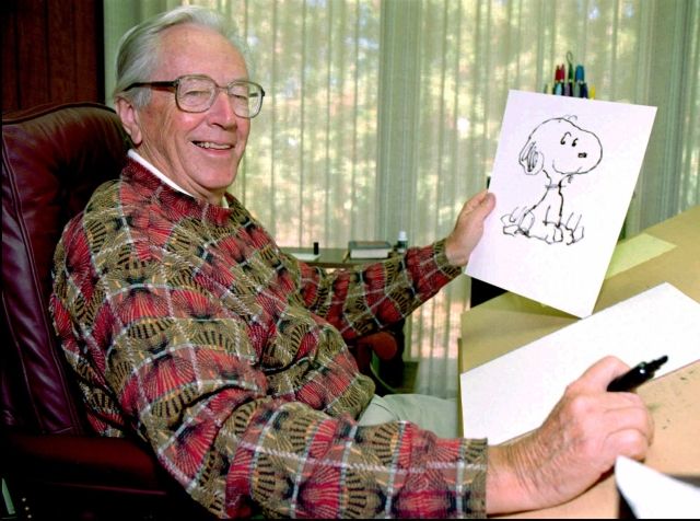 Charles Schulz - výtvarník a malíř komiksů, tvůrce Snoopyho, Charlieho Browna a dalších známých figurek si vydělal 25 milionů dolarů. | Foto: ČTK