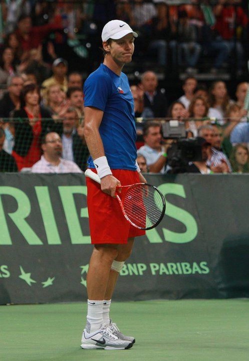 Berdycha možná tento moment rozhodil, naopak Djokovič hrál stále lépe. | Foto: Pavel Lebeda - Česká sportovní