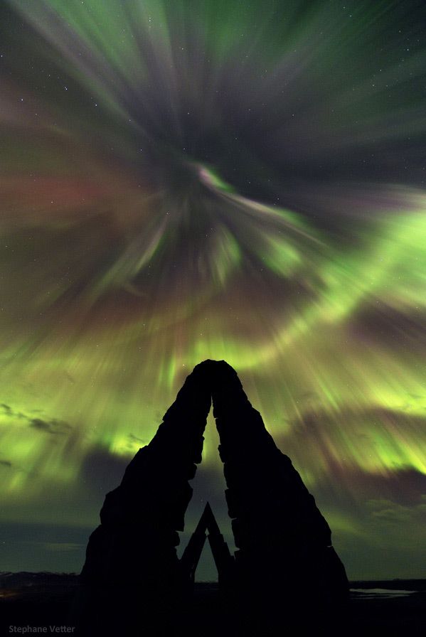 3. místo v kategorii "Beauty of Night Sky": Stephane Vetter z Francie s fotografií "Iceland Norther Light". | Foto: Stephane Vetter via TWAN 2012 Earth & Sky Photo Contest