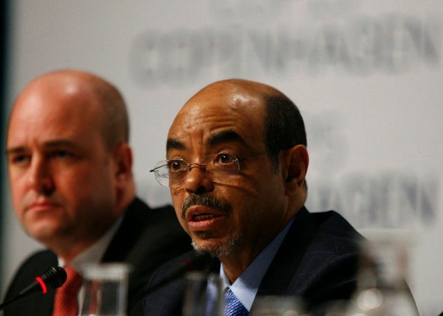 Etiopský premiér Meles Zenawi na klimatických jednáních v Kodani mluvil za africké země, iluze o tom, že je demorkat, však padly nejpozději po volbách roku 2005. | Foto: Reuters