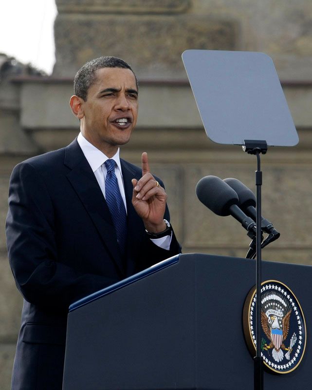 Barack Obama při projevu. | Foto: Reuters