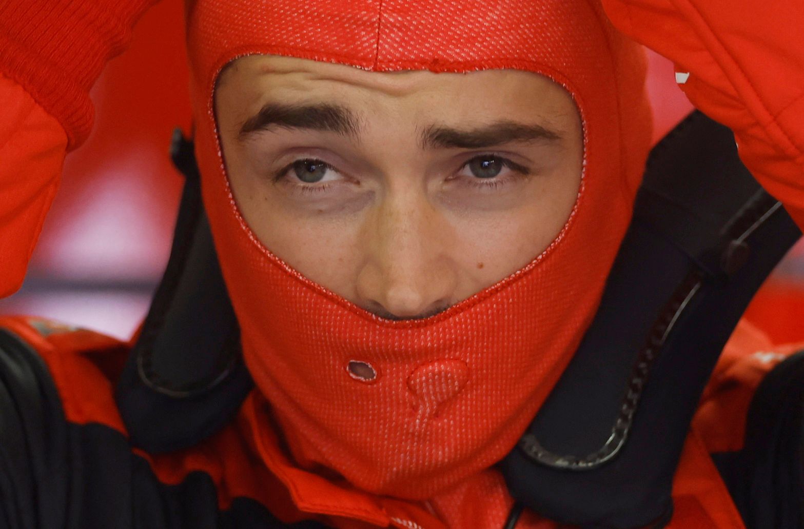 Comment: Ferrari is lucky again.  Leclerc heard nonsensical instructions on the radio