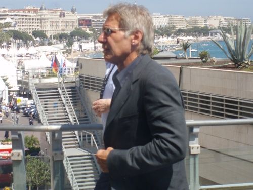 Cannes: Na tiskovku Indyho Jonese přichází Harrison Ford | Foto: Irena Hejdová