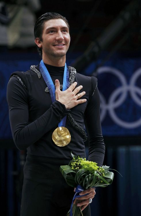 Evan Lysacek se zlatou medailí | Foto: Sport