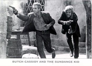 Paul Newman jako butch Cassidy a Robert Redford v roli Sundance Kida | Foto: Aktuálně.cz