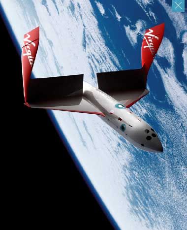 Takhle by měl vypadat SpaceShipTwo nad Zemí. | Foto: Virgin Galactic