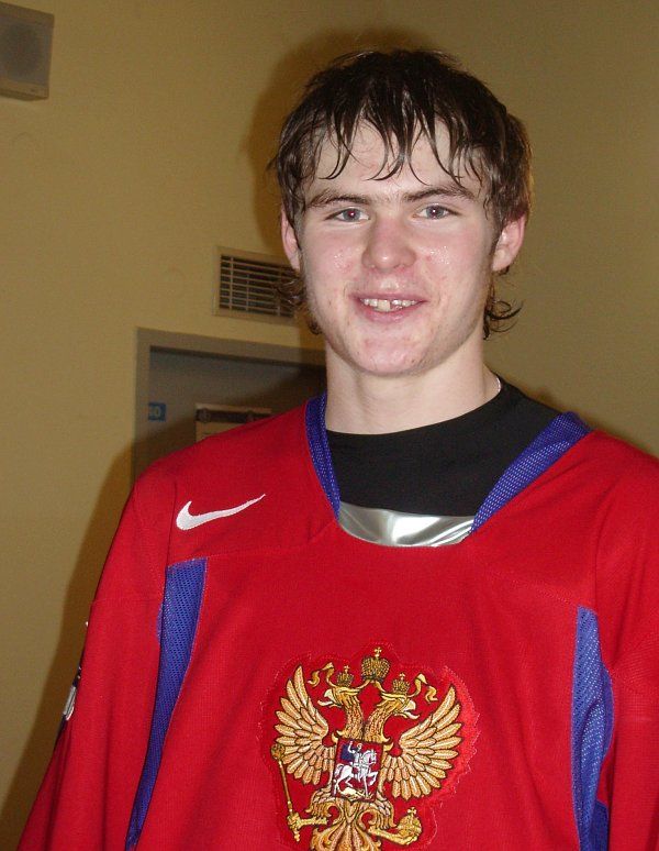 Ruský hokejový útočník Viktor Tichonov na MS juniorů 2008. | Foto: Zuzana Hronová