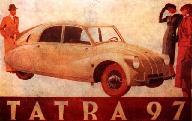 Tatra 97 - dobová reklama. | Foto: tatraportal.com, aerotatra.czweb.org, tatramuseum.cz