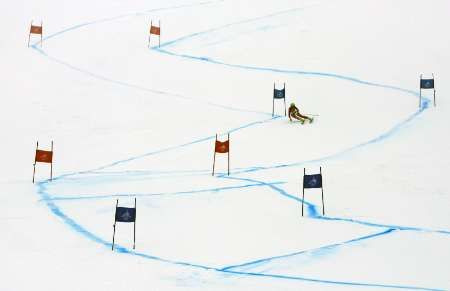 Obří slalom - ilustarční foto. | Foto: Reuters