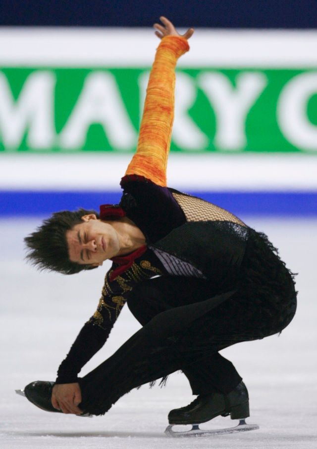 Švýcar Stephane Lambiel při krátkém programu. | Foto: Reuters