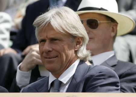 Björn Borg sleduje finále Wimbledonu. | Foto: Reuters