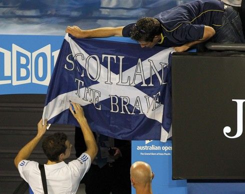 Andy Murray s fanouškem | Foto: Sport