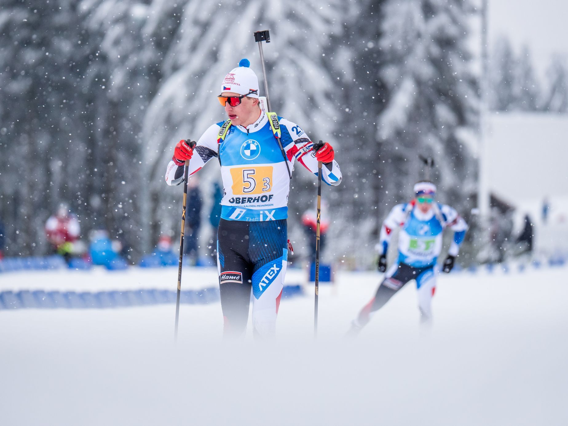 Die Tschechische Republik ist Weltmeister im Biathlon.  Der Ausdauerwettbewerb wurde von Junior Marečeks dominiert