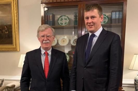 John Bolton a Tomáš Petříček. | Foto: MZV ČR