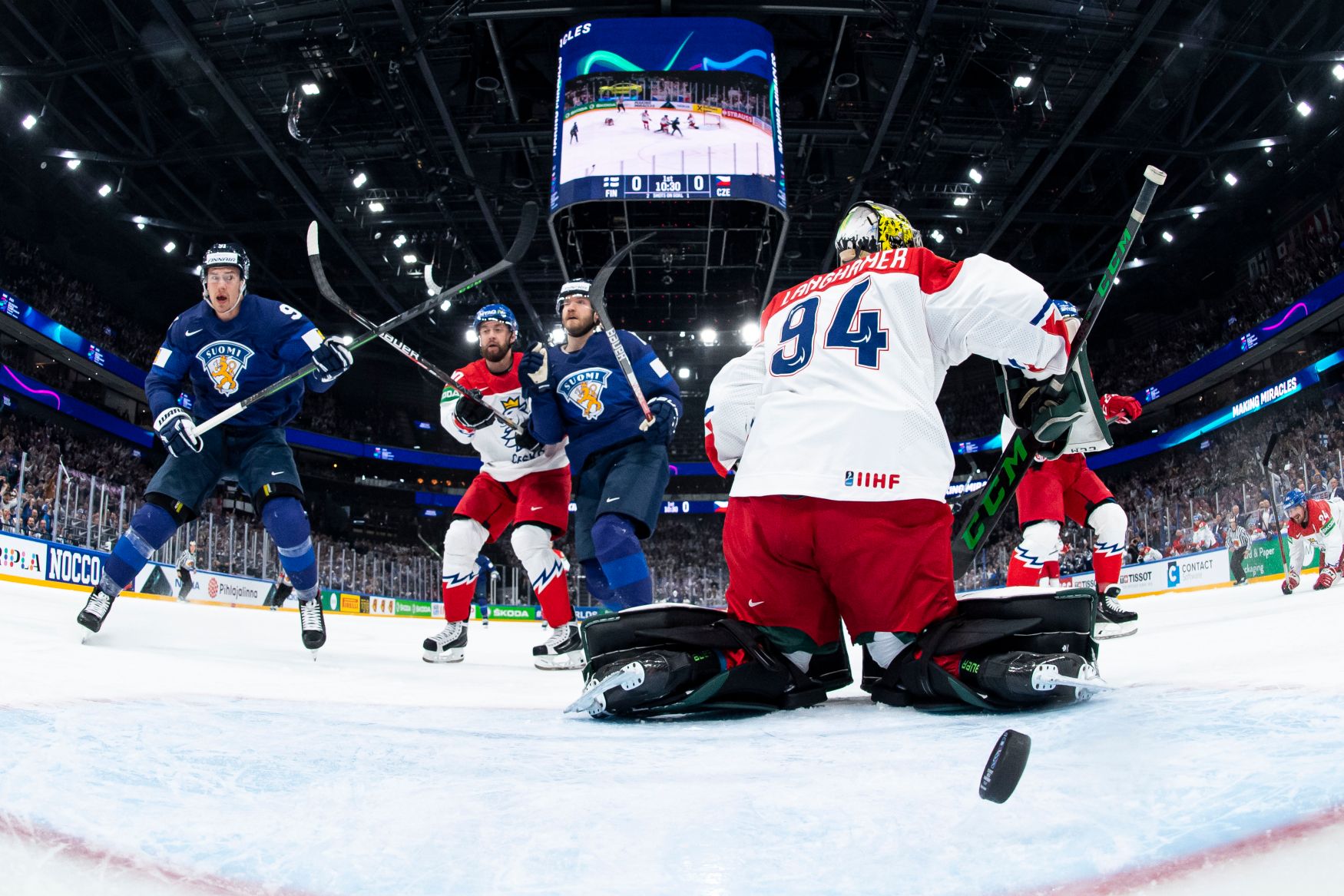 Die tschechischen Eishockeyspieler erzielten kein einziges Tor für Finnland.  Nach der Niederlage treffen sie im Viertelfinale auf Deutschland