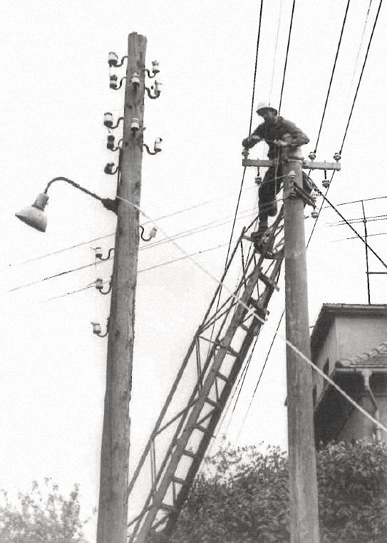 Takto vypadala práce na elektrickém vedení. | Foto: ČEZ, a. s. / www.cez.cz