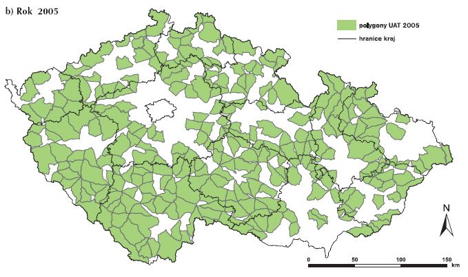 ...a stav v roce 2005. Dálnice a další stavby začínají ukusovat ze "zelené" krajiny. | Foto: MŽP