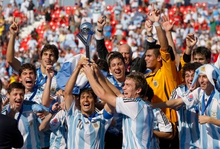 Argentinská radost - Česko vs. Argentina, finále MS dvacítek. | Foto: Reuters