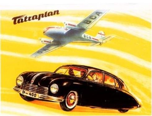 Tatra 600 - dobová reklama. | Foto: tatraportal.com, aerotatra.czweb.org, tatramuseum.cz