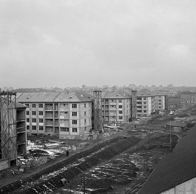 Výstavba sídliště Solidarita. Rok 1950. | Foto: ČTK