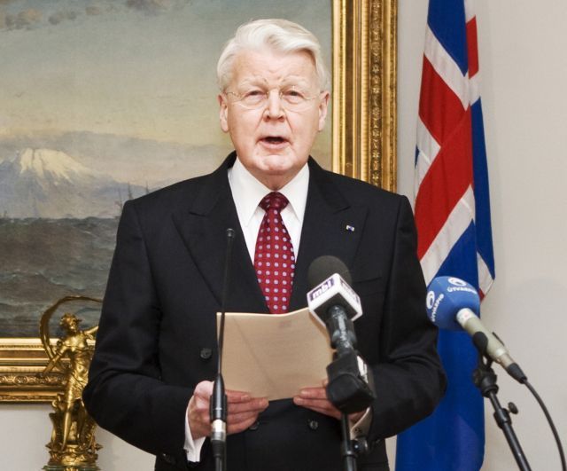 Islandský prezident Ólafur Grímsson. | Foto: Reuters